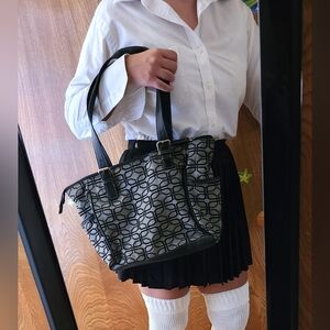 George Charcoal Jacquard Handbag Repaired